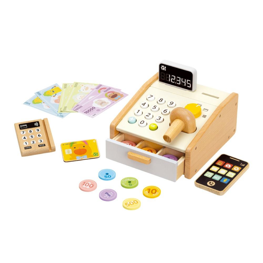 特典付き】 はじめてのおままごと レジスターセット | ウッディプッディ